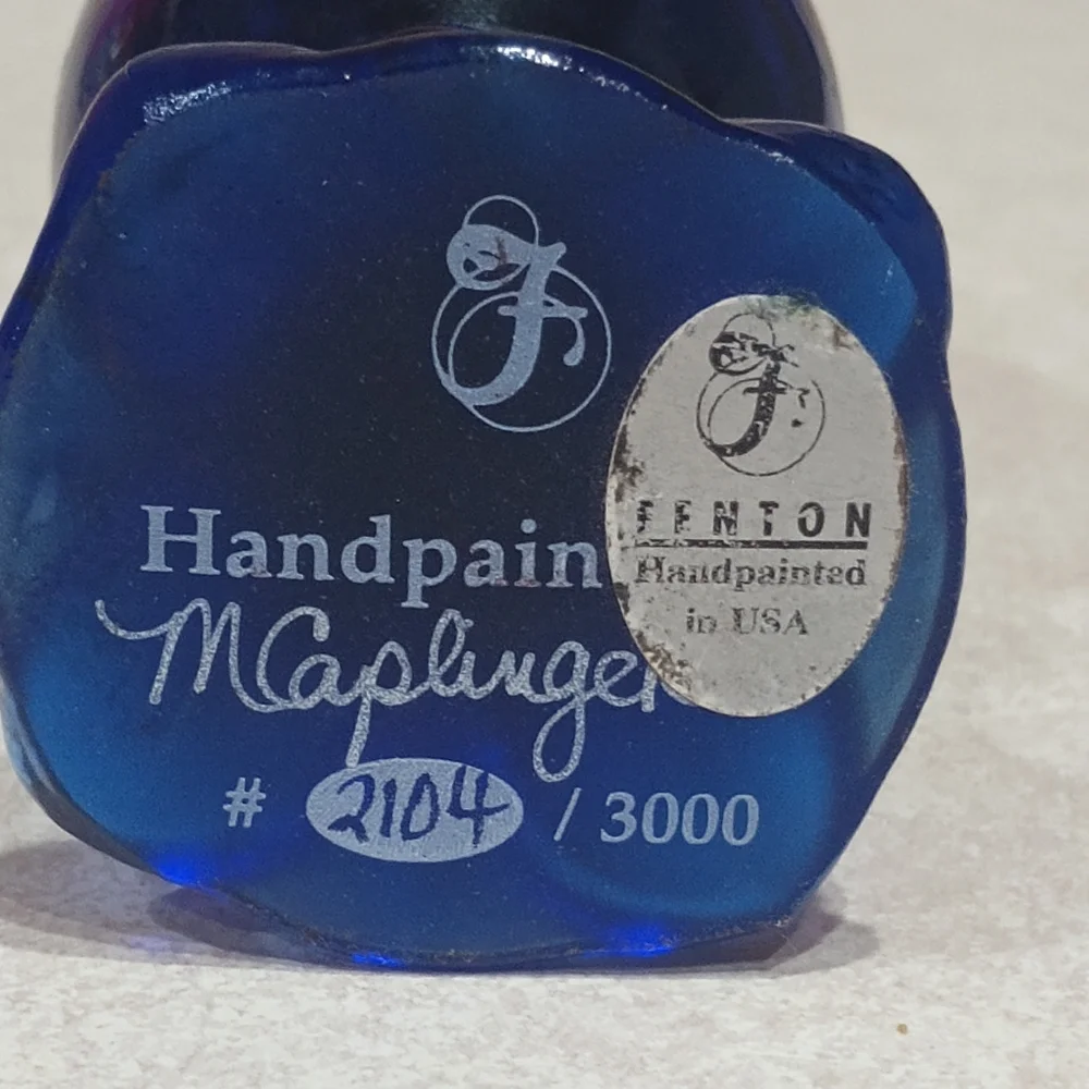 Rare Fenton Cobalt Blue numbered egg, absolutely gorgeous! - Picture 2 of 2